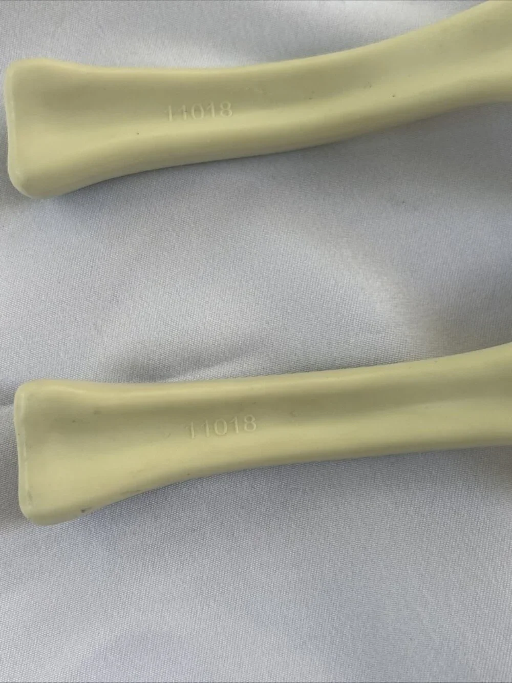 Vintage Melamine Resin Japanese Soup Spoons Ombré Green Asian Broth Pair Kitchen
